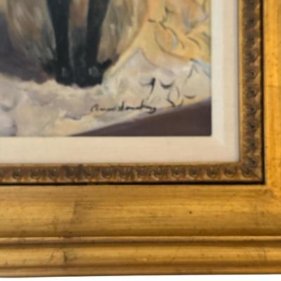 Original oil of Siamese Cats