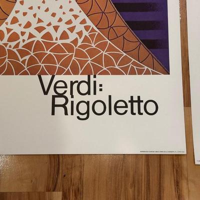 1979 ASOLO OPERA POSTERS AND FRAME
