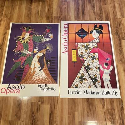 1979 ASOLO OPERA POSTERS AND FRAME