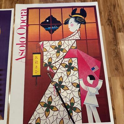 1979 ASOLO OPERA POSTERS AND FRAME