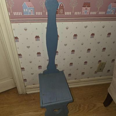 Blue stool