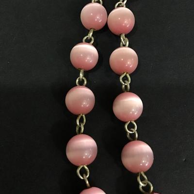 Vintage purple glow bead bracelet
