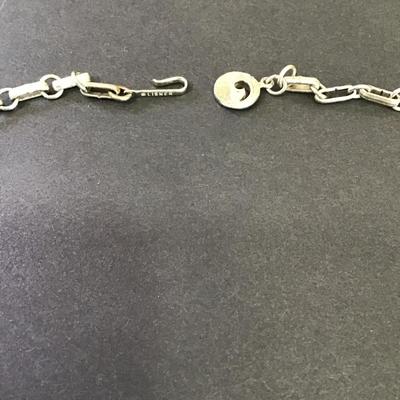 Beautiful, vintage, brushed silver toned Lisner statement necklace
