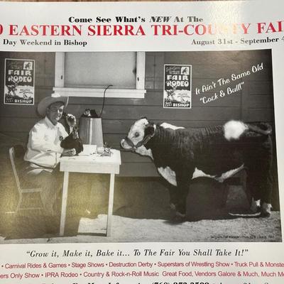 2 MOVIE THEATRE LOBBY CARDS AND A POSTER FOR A FAIR