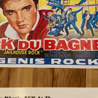 2 MOVIE THEATRE LOBBY CARDS AND A POSTER FOR A FAIR