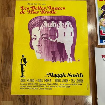 2 MOVIE THEATRE LOBBY CARDS AND A POSTER FOR A FAIR