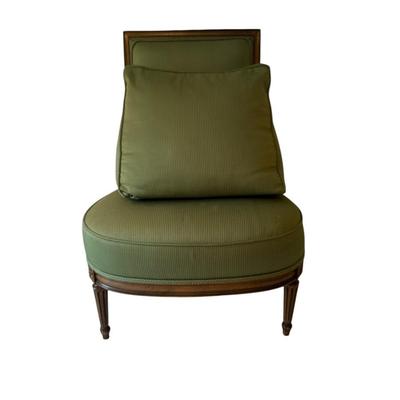 Petite Green Slipper Chair