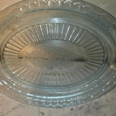 Light blue depression glass