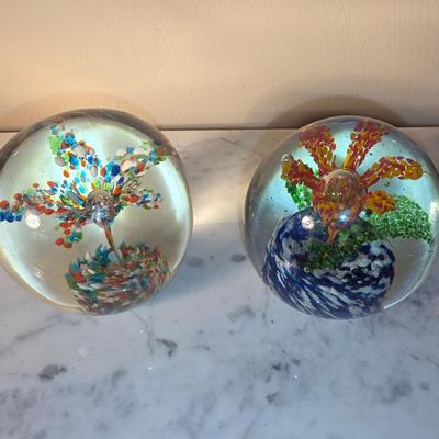 Pair of Glass Paper weights
