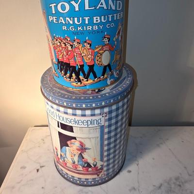Pair of collectibles tins