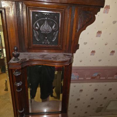 Antique Mirror Mantle piece