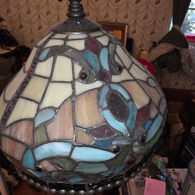 Stained glass floor lamp