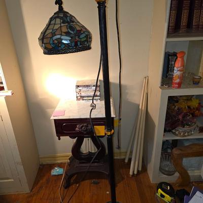 Stained glass floor lamp
