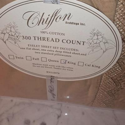 Chiffon Beddings King sheet set