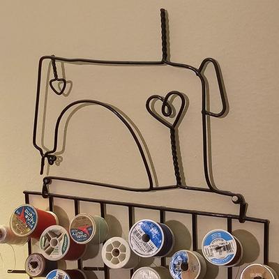 Vintage Ball Jar Lamp & Spool Rack (GB2-JS)