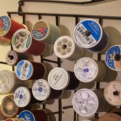 Vintage Ball Jar Lamp & Spool Rack (GB2-JS)