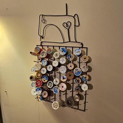 Vintage Ball Jar Lamp & Spool Rack (GB2-JS)