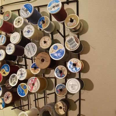 Vintage Ball Jar Lamp & Spool Rack (GB2-JS)