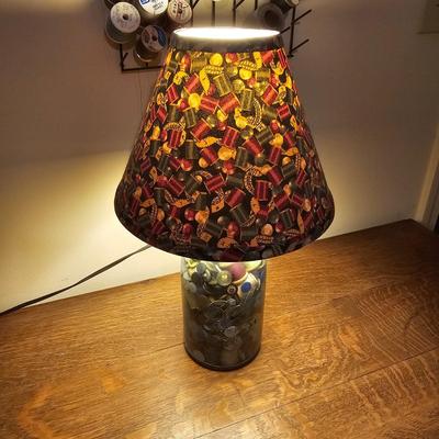 Vintage Ball Jar Lamp & Spool Rack (GB2-JS)