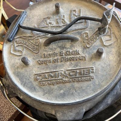 Sale Photo Thumbnail #30: This is for a heavy duty camping Dutch oven from camp chef. Needs cleaning but in very good condition. Has bag that goes with it.