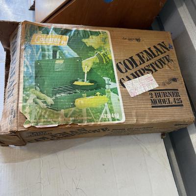 Sale Photo Thumbnail #32: This is for a Coleman Camping stove in the box. It is in good condition.