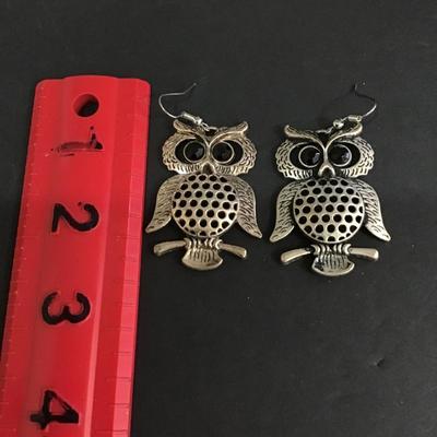Cute owl dangle earrings
