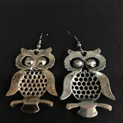 Cute owl dangle earrings