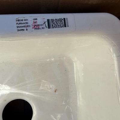 Sale Photo Thumbnail #52: This sink is new in the box but came with 2 hair line cracks. They don’t go through. This is a great sink.