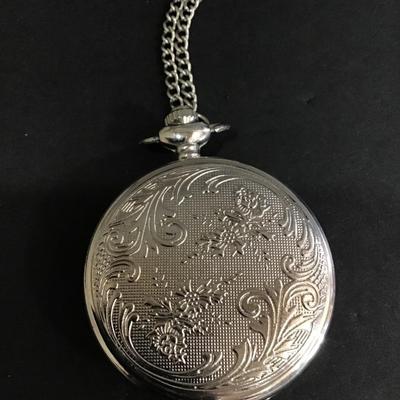 Silver tone Star Trek pocket watch