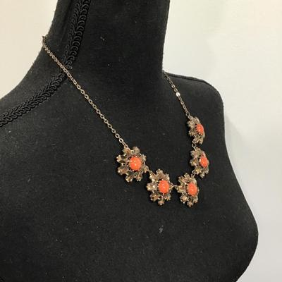 Sale Photo Thumbnail #149: Beautiful, gold tone, fashion, statement necklace. Please see attached photos.