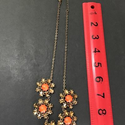Sale Photo Thumbnail #151: Beautiful, gold tone, fashion, statement necklace. Please see attached photos.