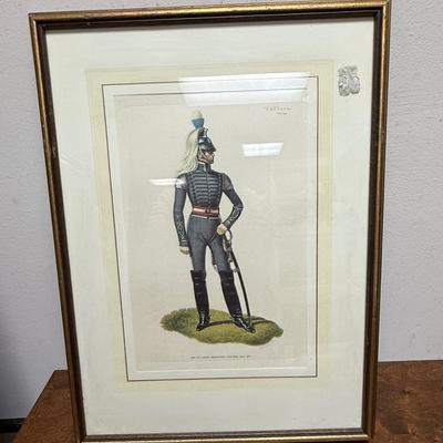 Sale Photo Thumbnail #48: Limited edition lithograph by Arthur Barbosa. In good vintage condition. Part of a series of American Army uniforms from 1774 to 1864.