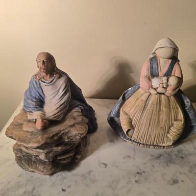 Jesus Christ and mother figure