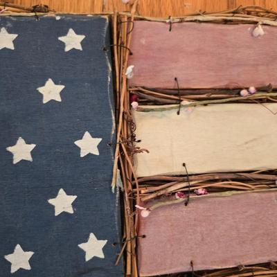 American Flag Lot – USA Flag & Rustic Wall Art