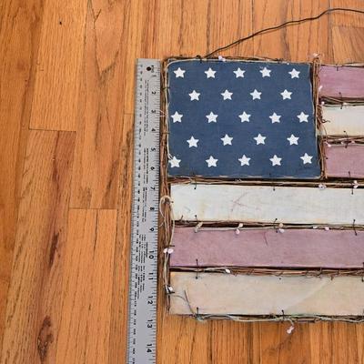 American Flag Lot – USA Flag & Rustic Wall Art