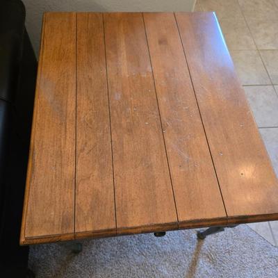 Rustic Industrial style Side Table with Drawer