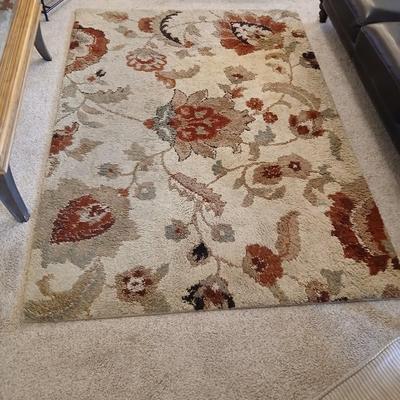 Pair of Area Rugs – Orian Cliffony Bisque & Geometric Accent Rug