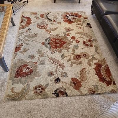 Pair of Area Rugs – Orian Cliffony Bisque & Geometric Accent Rug