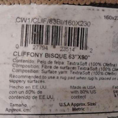 Pair of Area Rugs – Orian Cliffony Bisque & Geometric Accent Rug