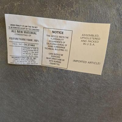 Mid-Century Modern Style Wood Accent Chair with Cushions Najarian Furniture Grid-Back Accent Chair with Cushions