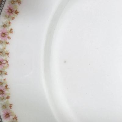 LOT 59D: Vintage "Rose French Chic" Limoges China, Teacups W/Saucers, Assorted Plate Sizes & Bowls