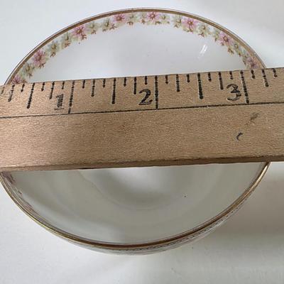 LOT 59D: Vintage "Rose French Chic" Limoges China, Teacups W/Saucers, Assorted Plate Sizes & Bowls