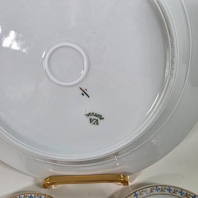 LOT 60D: Vintage Portugal VA Serving Bowl, Plates, & Teacups