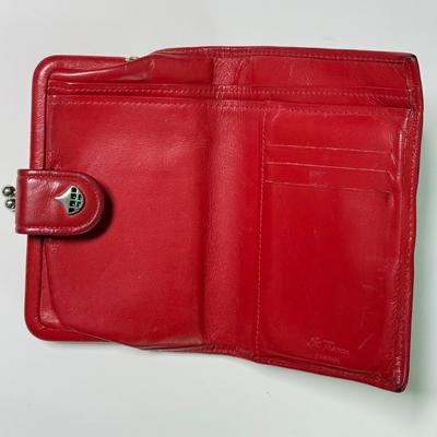 LOT 64L: Red Tignanello Bag, Evening Clutch & Wallet