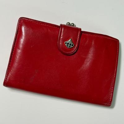 LOT 64L: Red Tignanello Bag, Evening Clutch & Wallet