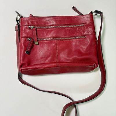 LOT 64L: Red Tignanello Bag, Evening Clutch & Wallet