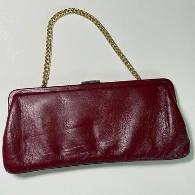 LOT 64L: Red Tignanello Bag, Evening Clutch & Wallet