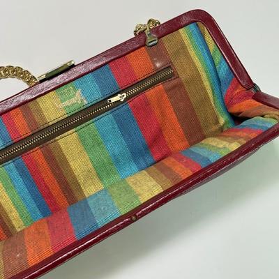 LOT 64L: Red Tignanello Bag, Evening Clutch & Wallet
