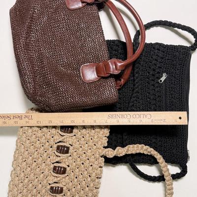 LOT 66L: BoHo Purses: Amanda Smith, Macrame & More