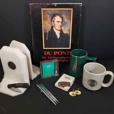 LOT 81D: DuPont Collection; Zippo Pocket Knife, Bookends and More